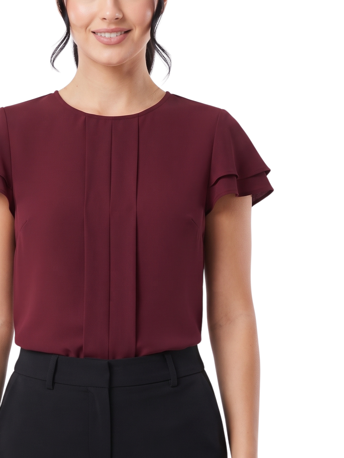 Burgundy Pleat