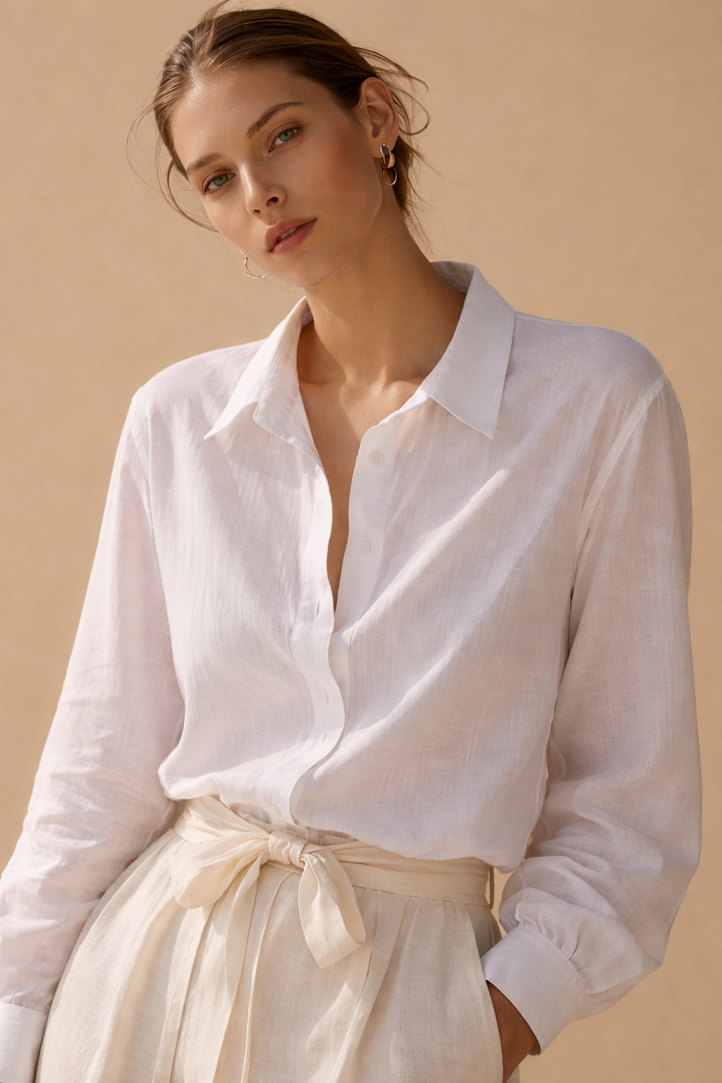 Cotton white shirt